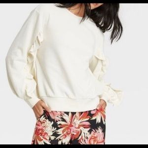 Who What Wear Women’s Ruffle Sweater- NWT